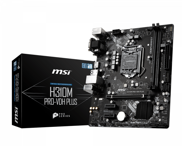 Mainboard MSI H310M PRO-VDH PLUS (Intel H310, Socket 1151,2 khe ram ddr4)